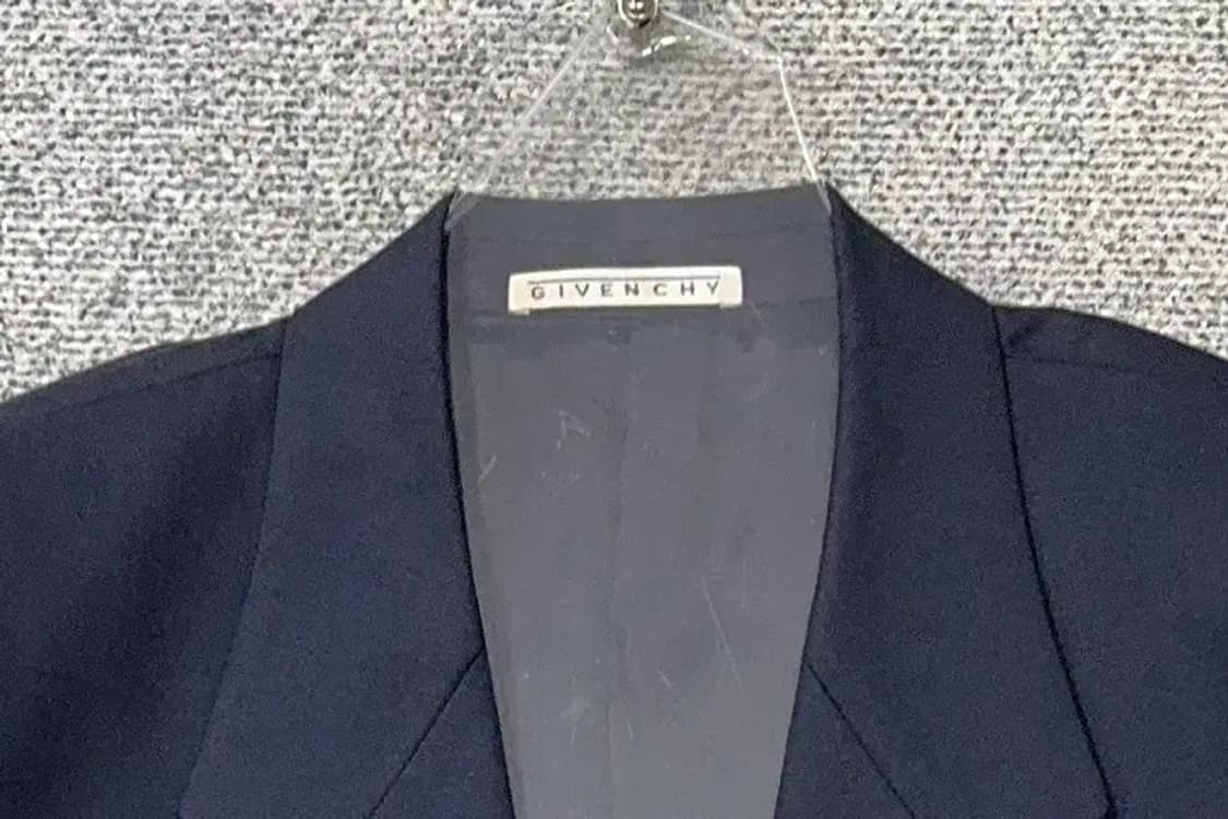 지방시 네이비 투버튼 울 실크 클래식 블레이저 40R 상품이미지5