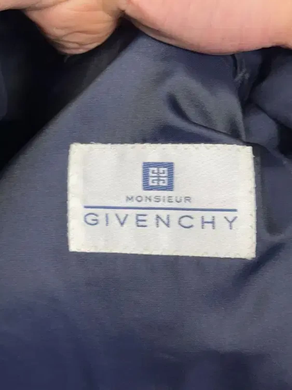 지방시 네이비 투버튼 울 실크 클래식 블레이저 40R 상품이미지8