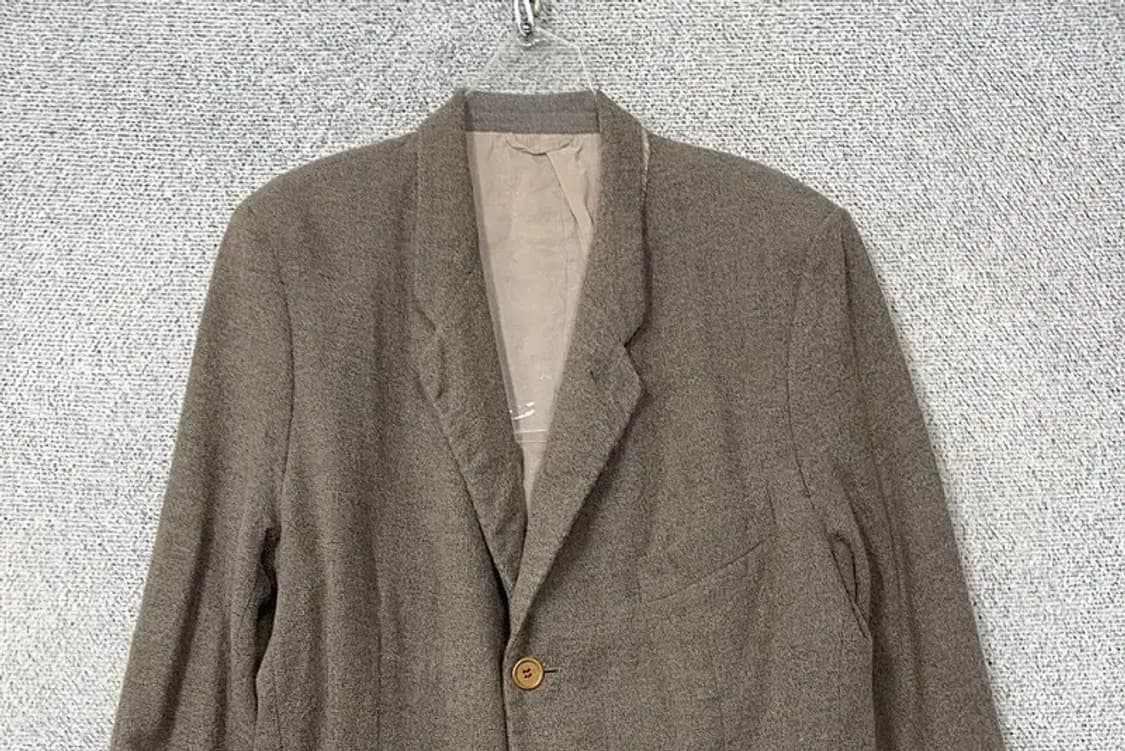 조르지오 아르마니 브라운 울 클래식 버튼 롱 블레이저 50 상품이미지3