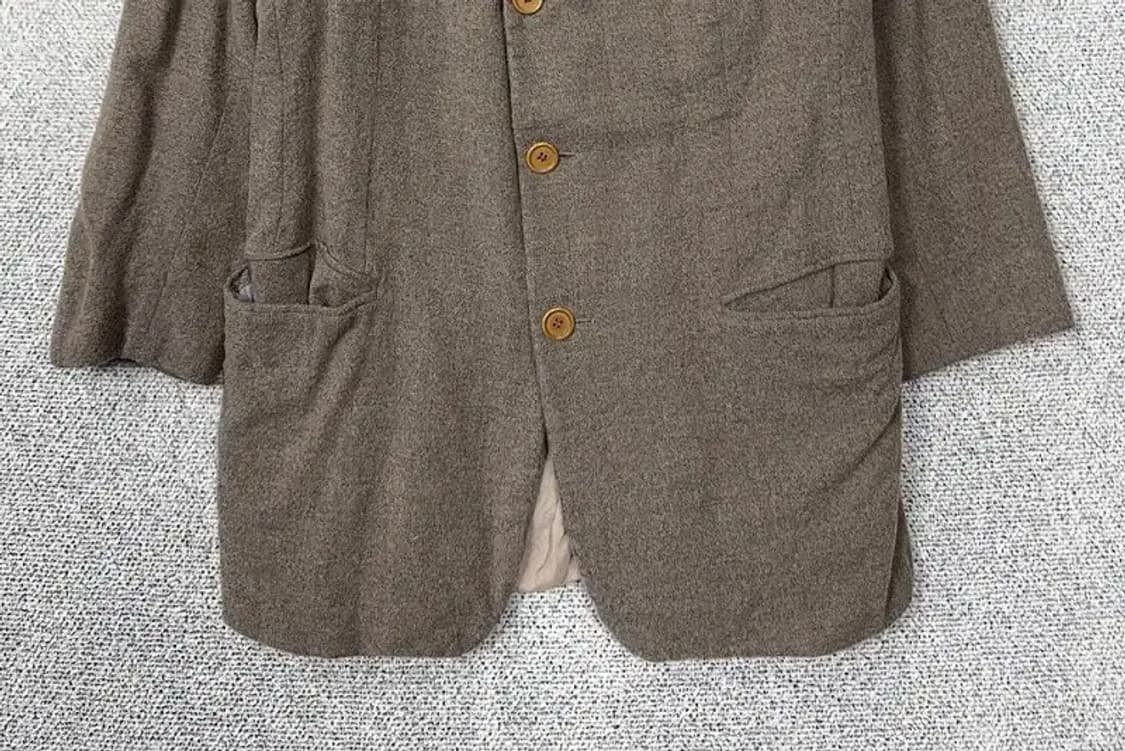 조르지오 아르마니 브라운 울 클래식 버튼 롱 블레이저 50 상품이미지4