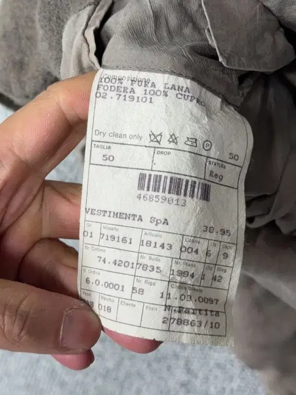 조르지오 아르마니 브라운 울 클래식 버튼 롱 블레이저 50 상품이미지8