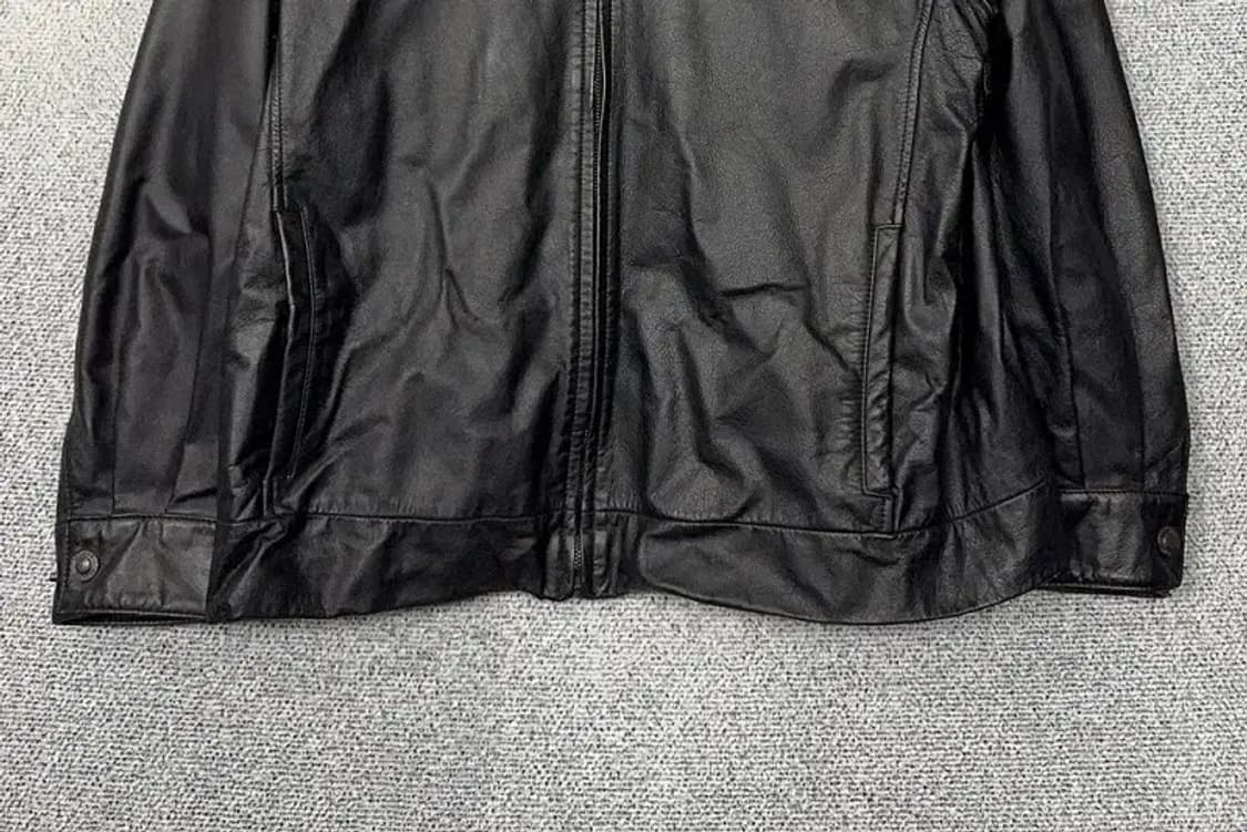 빈티지 블랙 카우 레더 소가죽 자켓 L 상품이미지4
