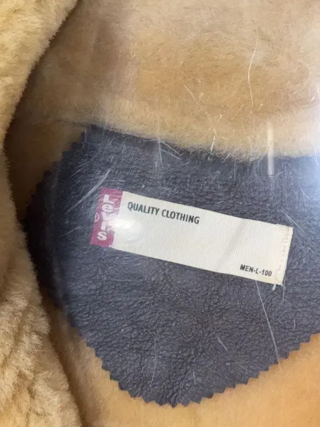 리바이스 B-3 양가죽 시어링 브라운 무스탕 자켓 L 상품이미지10