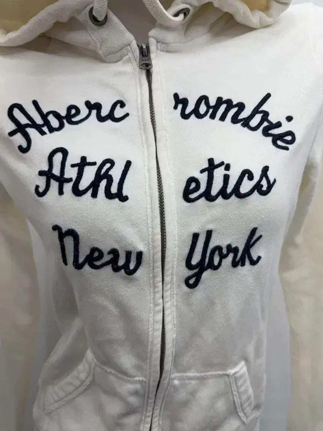 아베크롬비 프린팅 화이트 집업 M 상품이미지8