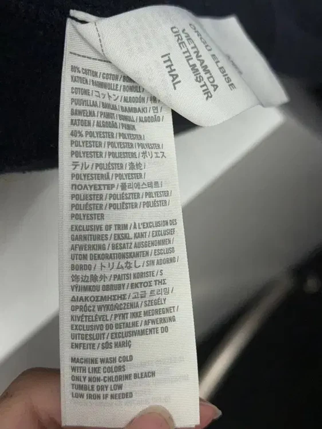 아베크롬비 프린팅 네이비 집업 S 상품이미지9