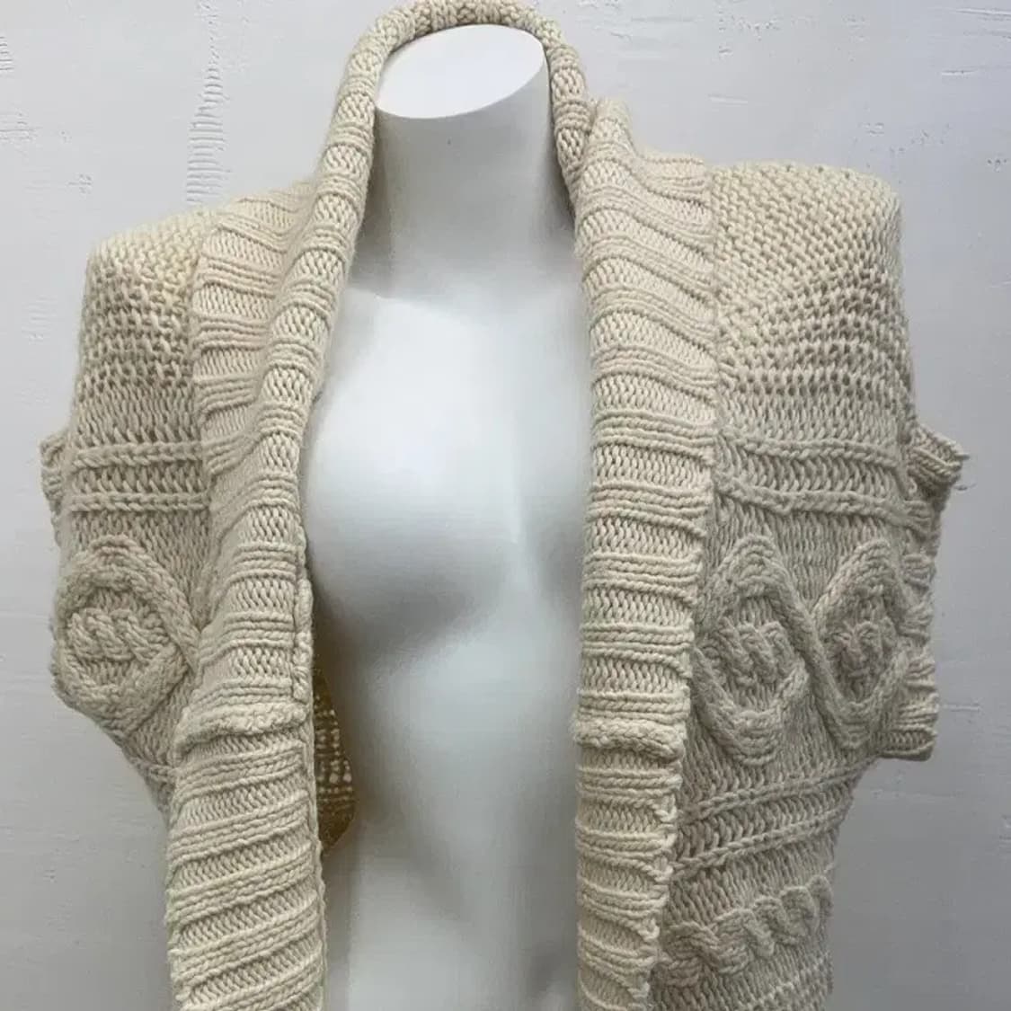 에이치엔앰 베이지 가디건 M 상품이미지3