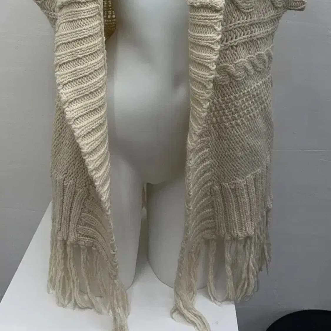 에이치엔앰 베이지 가디건 M 상품이미지4