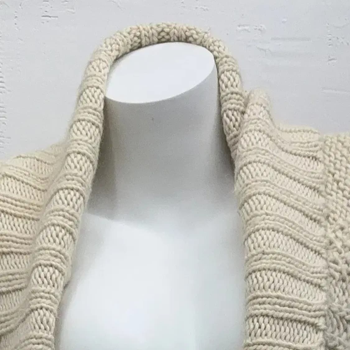 에이치엔앰 베이지 가디건 M 상품이미지5