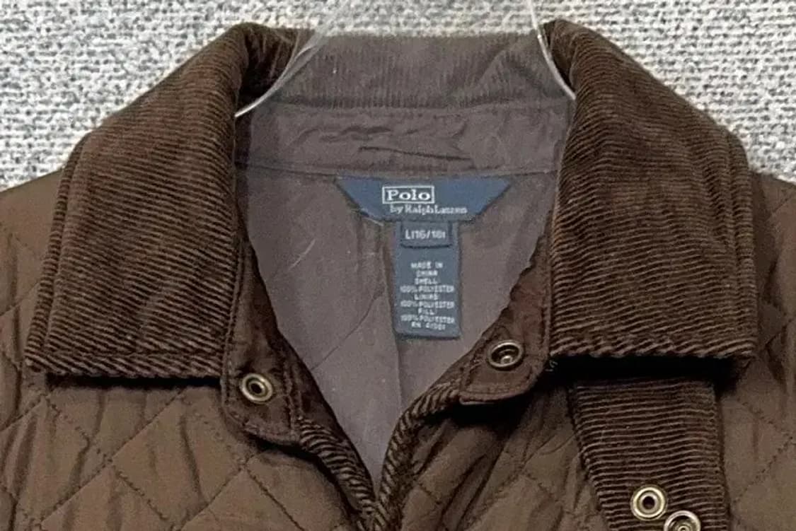 폴로 빈티지 클래식 브라운 여성 퀄팅 자켓 L 상품이미지5