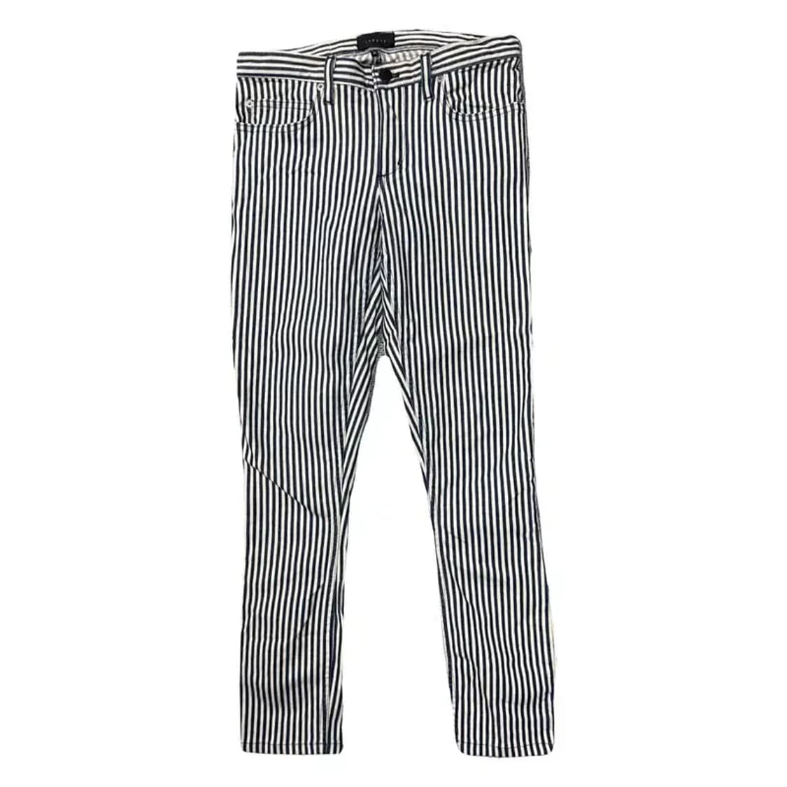 띠어리 스트라이프 블루 팬츠 26 상품이미지1