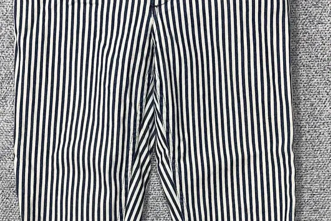 띠어리 스트라이프 블루 팬츠 26 상품이미지4