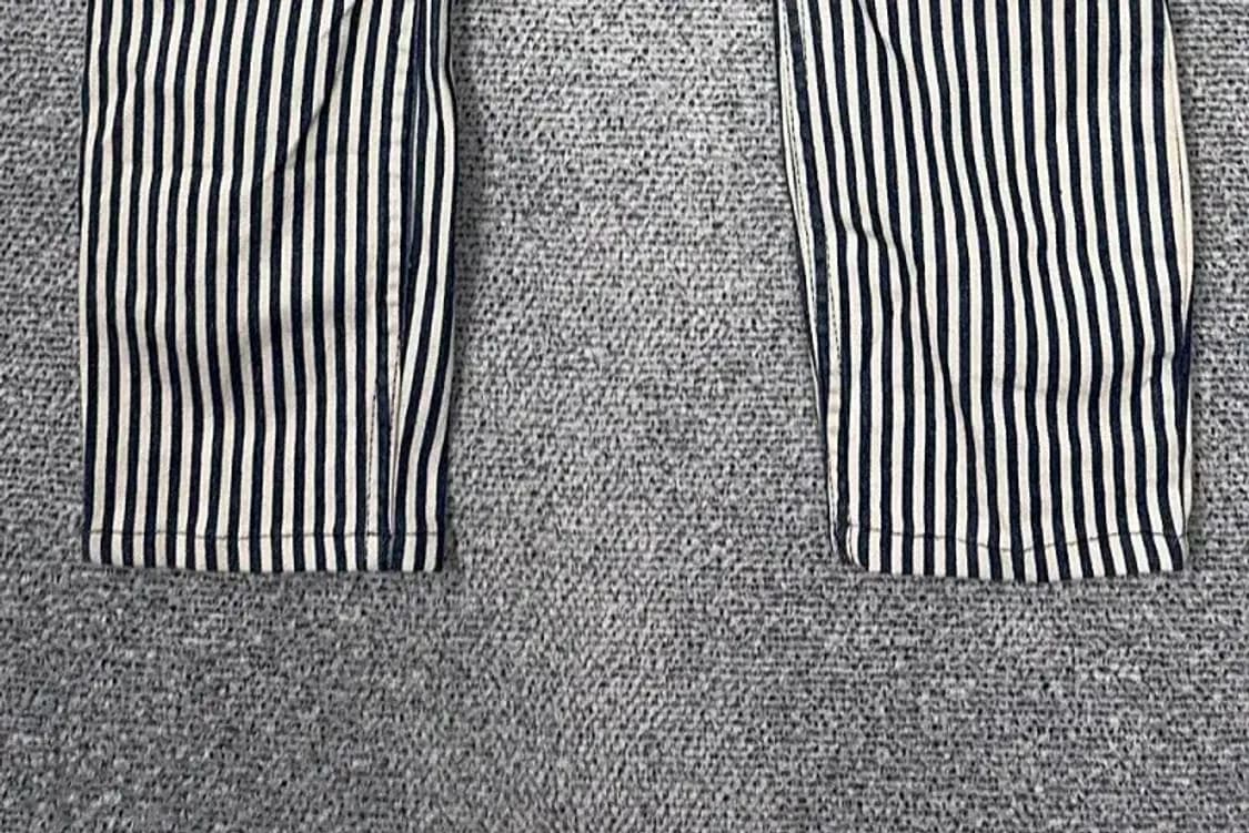 띠어리 스트라이프 블루 팬츠 26 상품이미지6