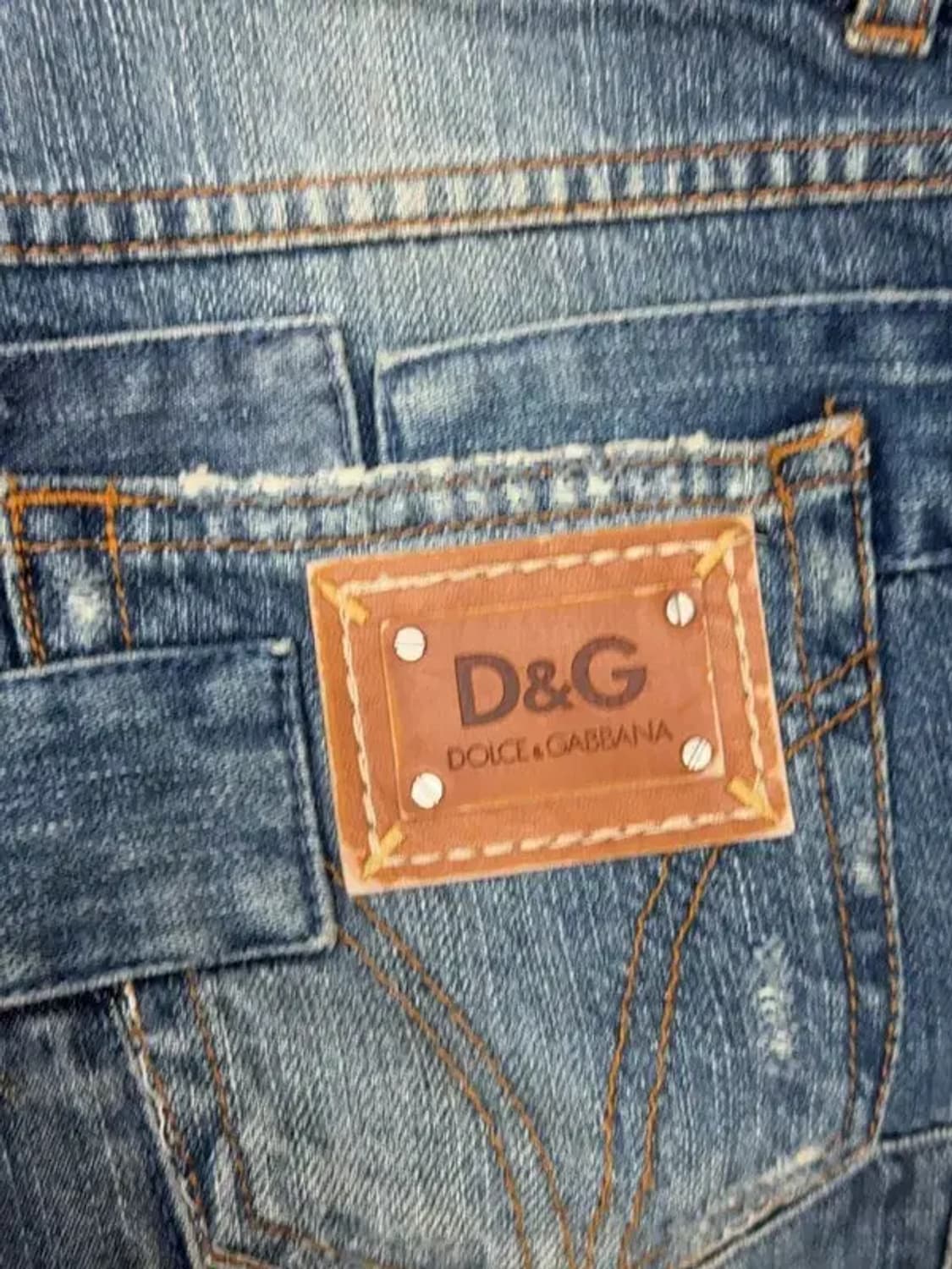 돌체앤가바나 Y2K 워싱 패치워크 부츠컷 청바지 64-84 상품이미지7