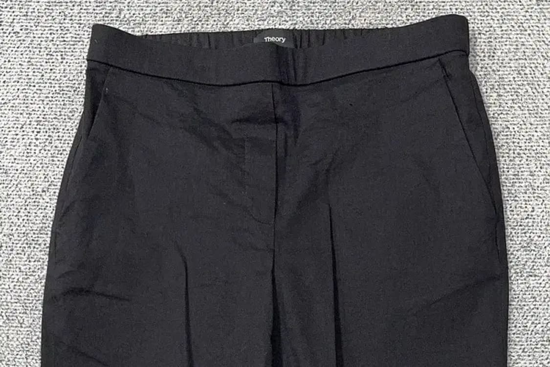 띠어리 블랙 린넨 캐주얼 슬랙스 2 상품이미지3