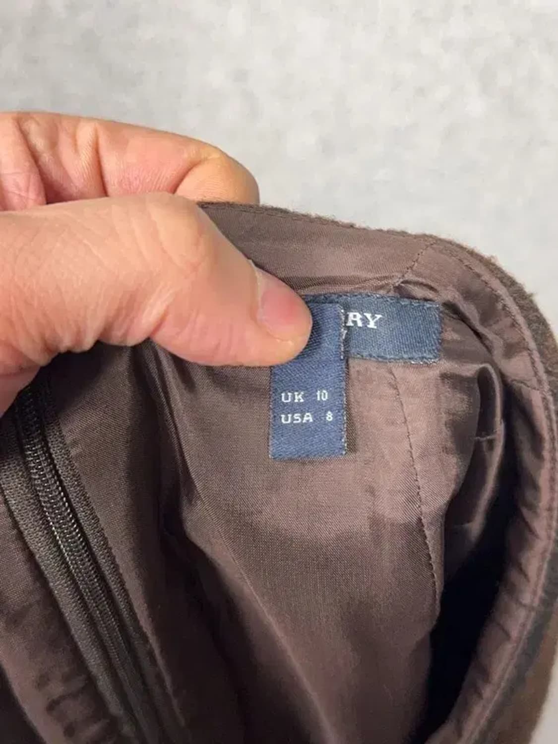 버버리 체크 브라운  울 스커트 55~66 상품이미지10