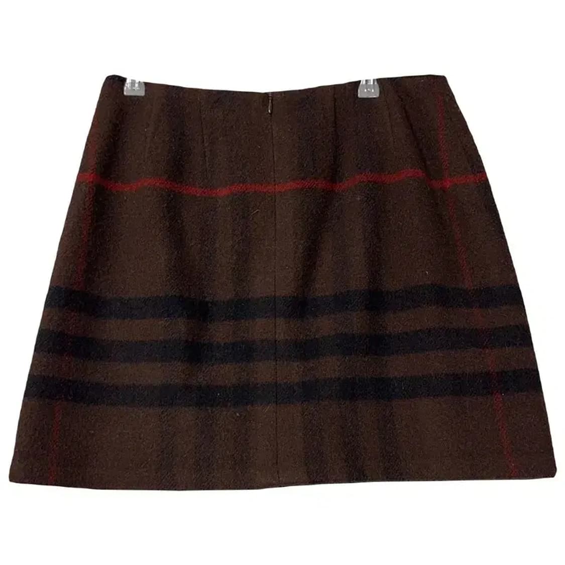 버버리 체크 브라운  울 스커트 55~66 상품이미지2