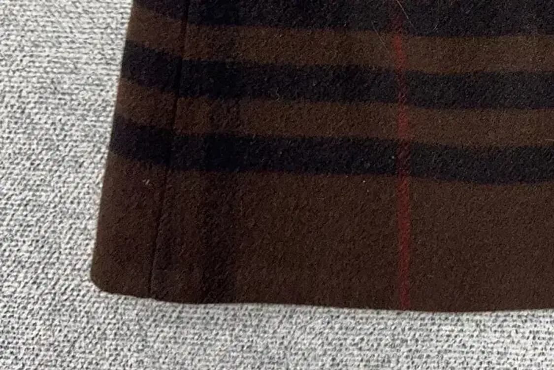 버버리 체크 브라운  울 스커트 55~66 상품이미지6