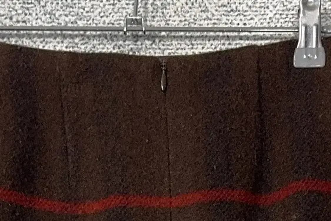 버버리 체크 브라운  울 스커트 55~66 상품이미지8