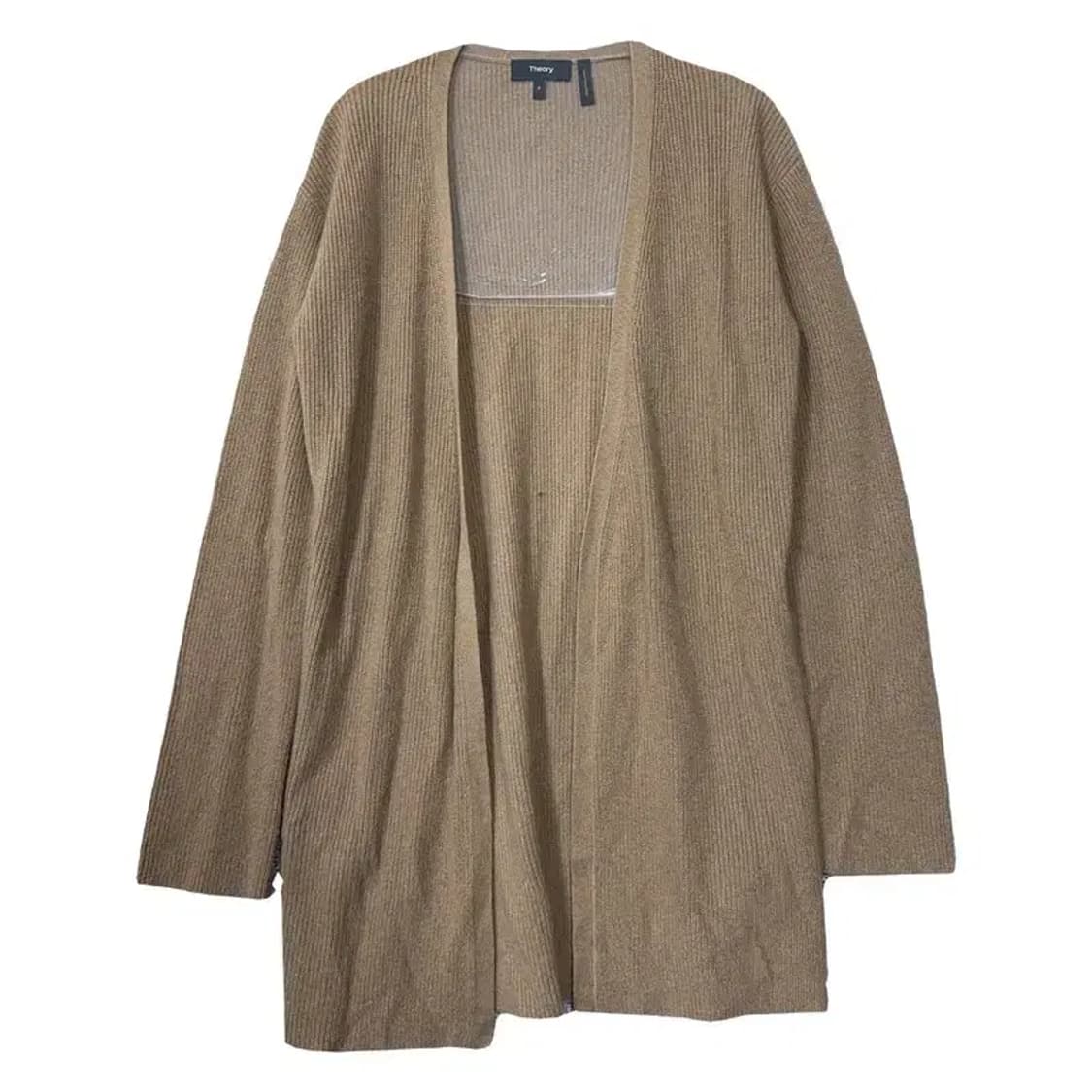 띠어리 베이지 캐시미어 100% 롱 니트 가디건 S 상품이미지1