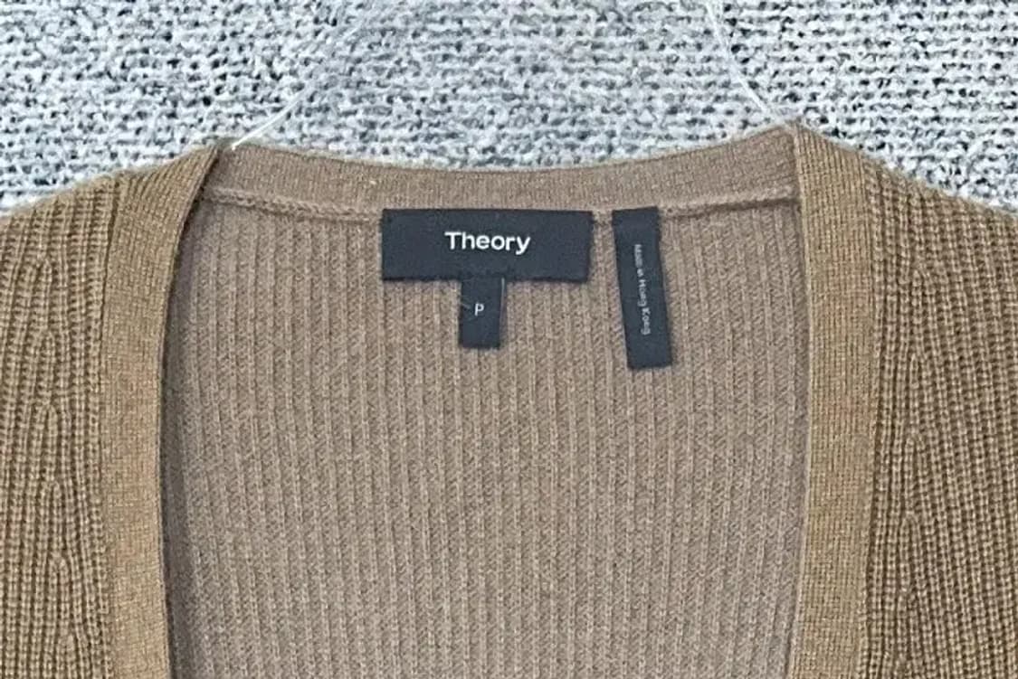 띠어리 베이지 캐시미어 100% 롱 니트 가디건 S 상품이미지5