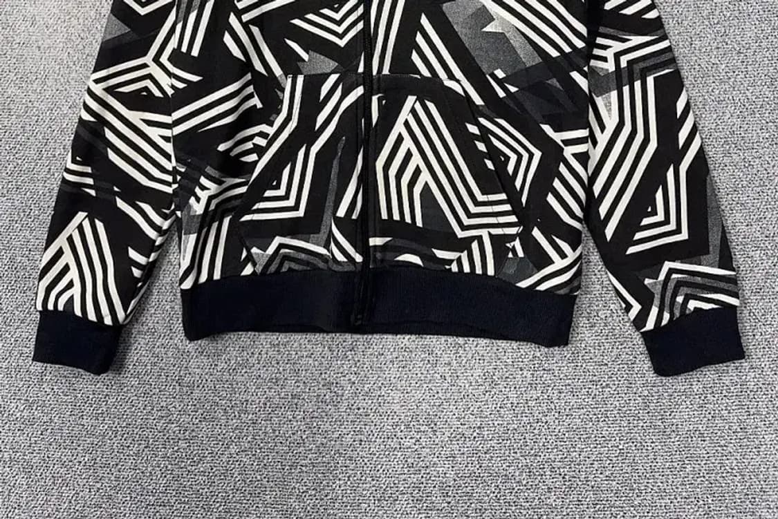 아디다스 불꽃 빈티지 패턴 후드 집업 L 상품이미지4