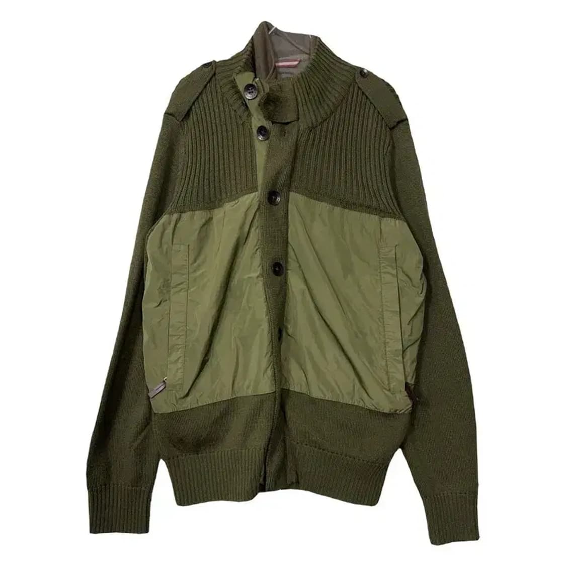 빈폴 디테일 카키 버튼 니트 가디건 105 상품이미지1