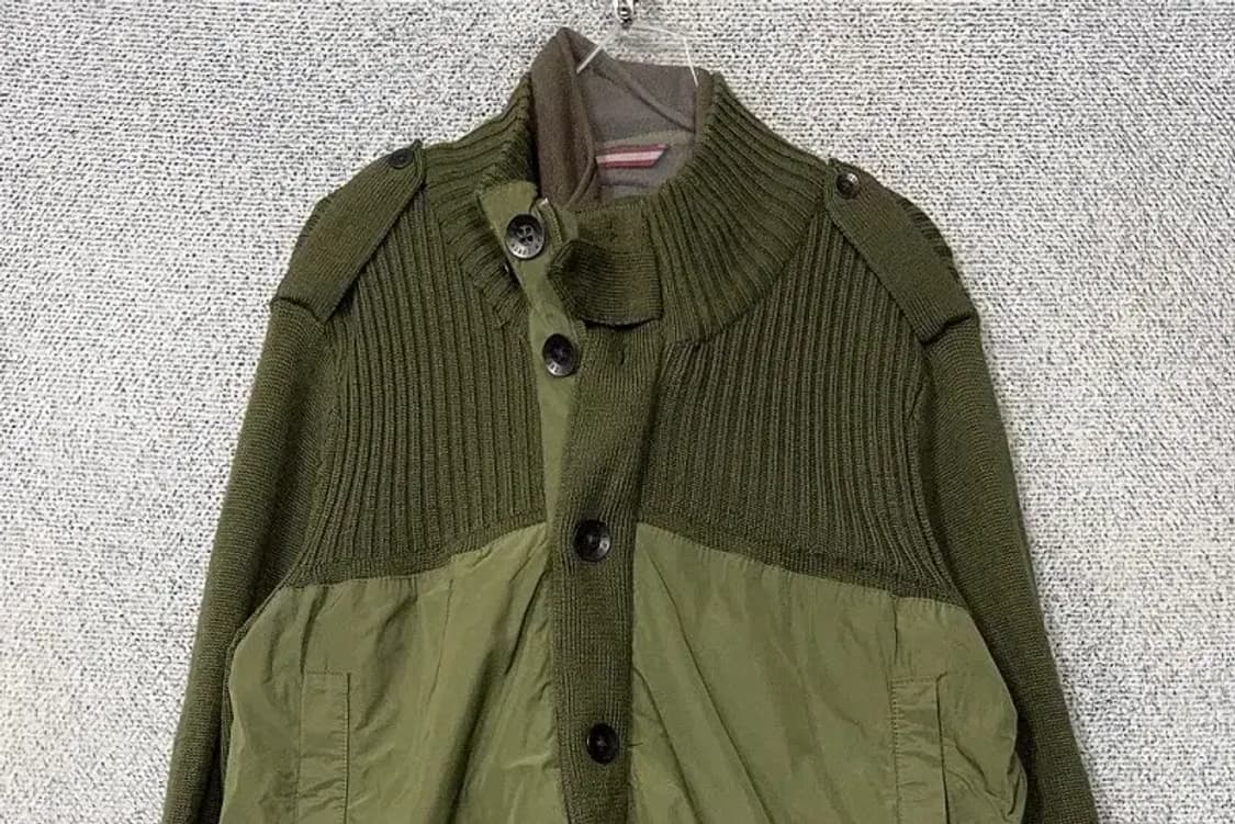 빈폴 디테일 카키 버튼 니트 가디건 105 상품이미지3