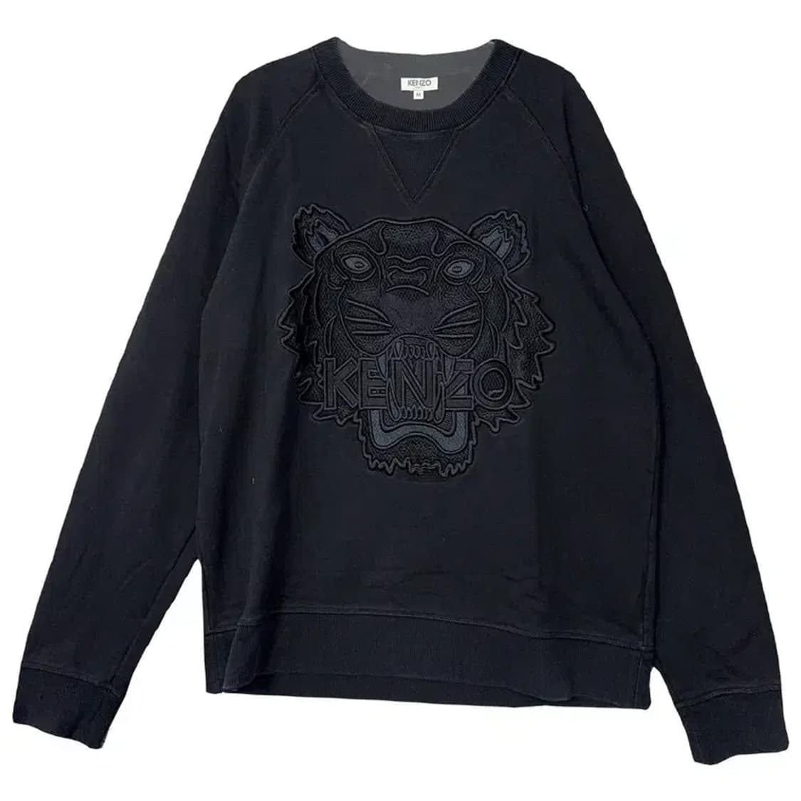 겐조 타이거 자수 로고 블랙 맨투맨 M 상품이미지1