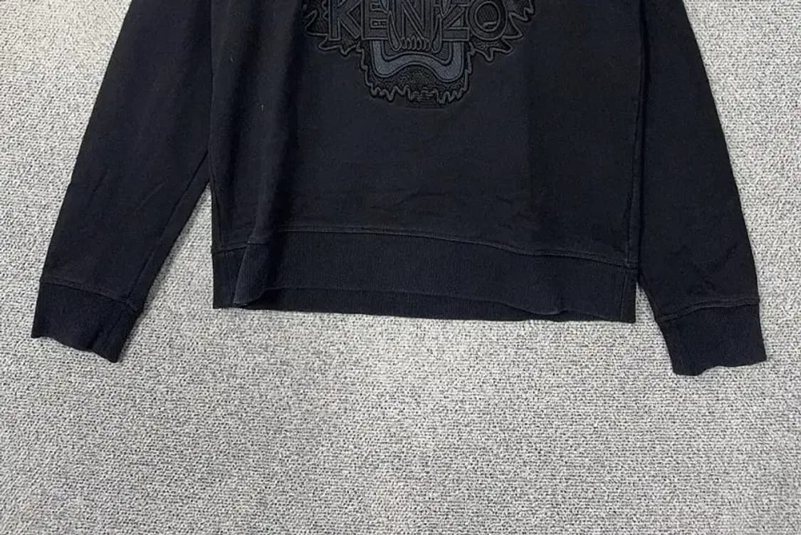 겐조 타이거 자수 로고 블랙 맨투맨 M 상품이미지4