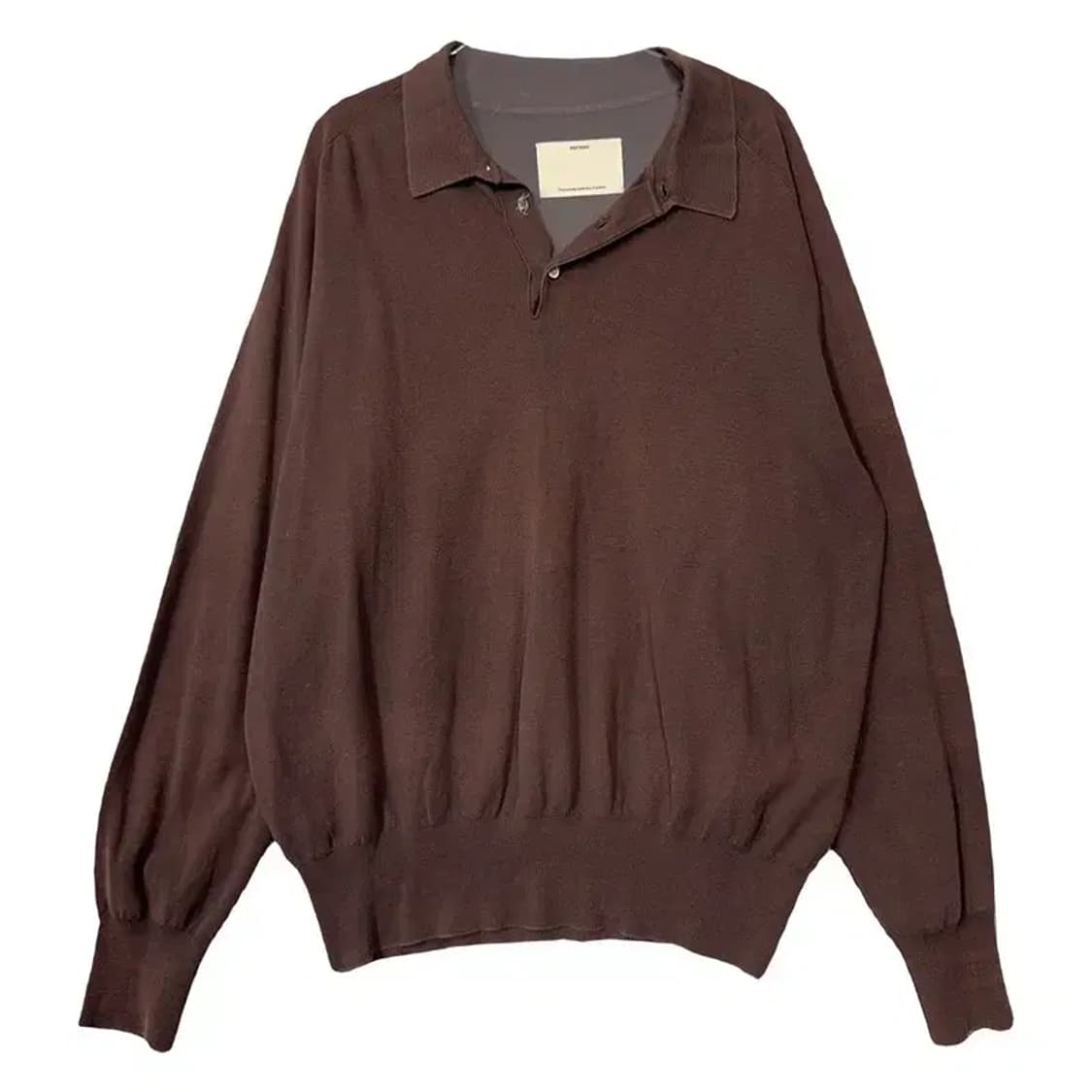 포터리 다크 브라운 폴로 카라 니트 1 상품이미지1