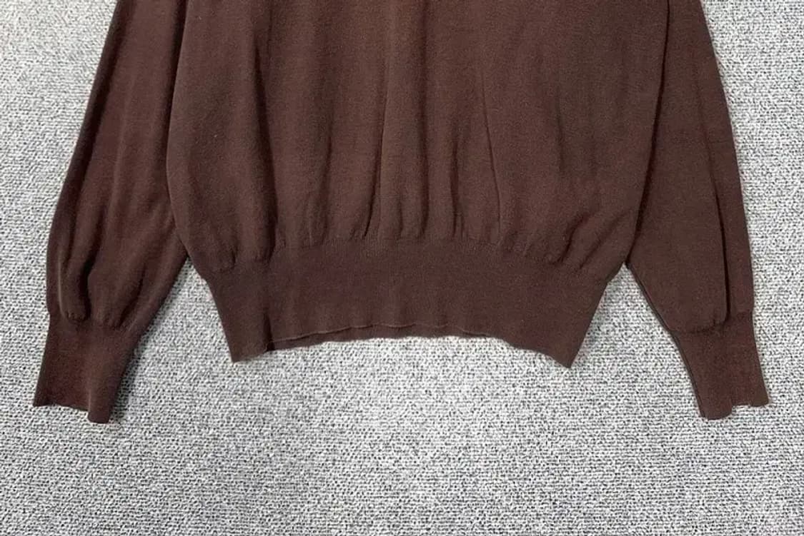 포터리 다크 브라운 폴로 카라 니트 1 상품이미지4