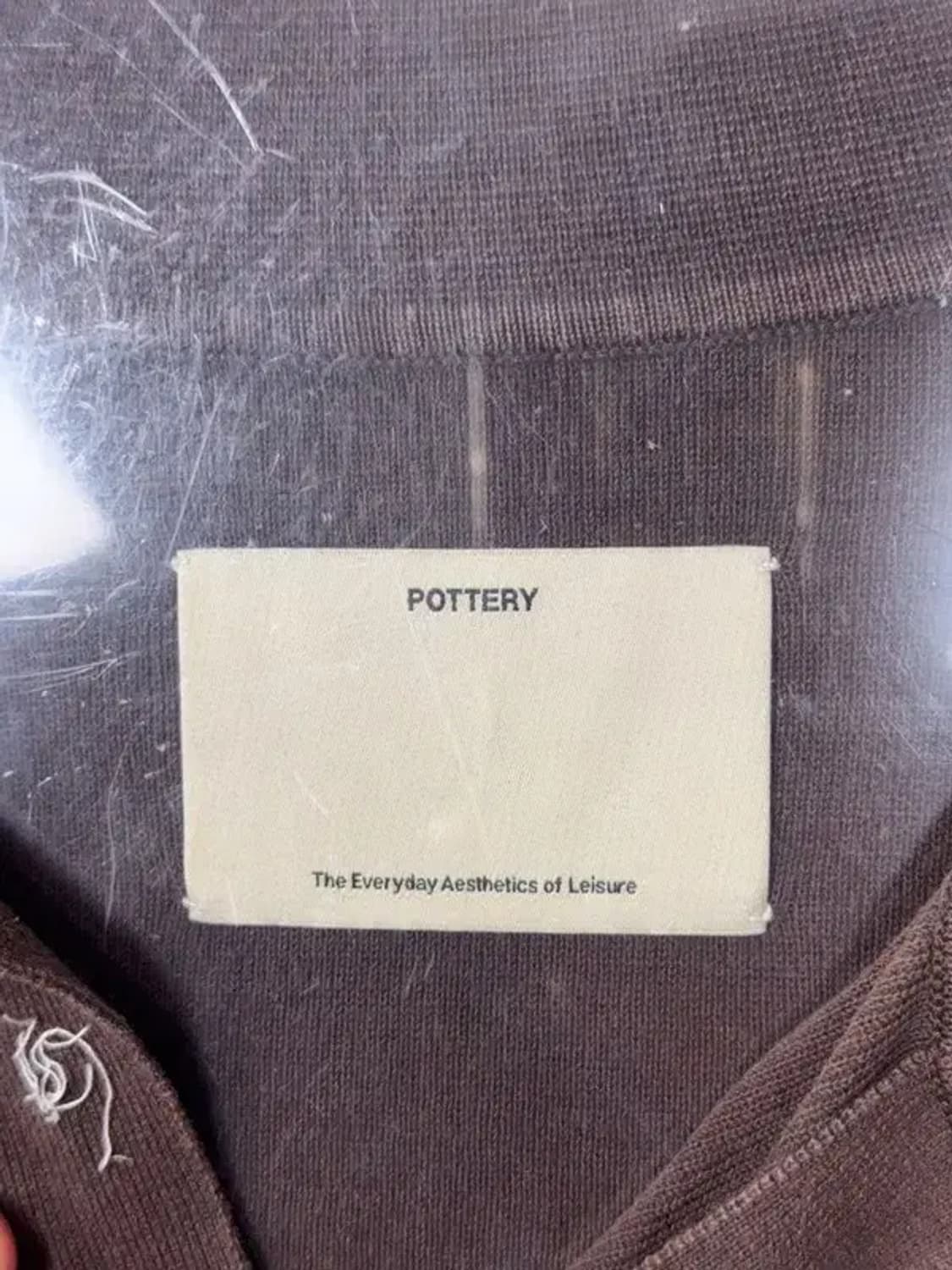 포터리 다크 브라운 폴로 카라 니트 1 상품이미지6