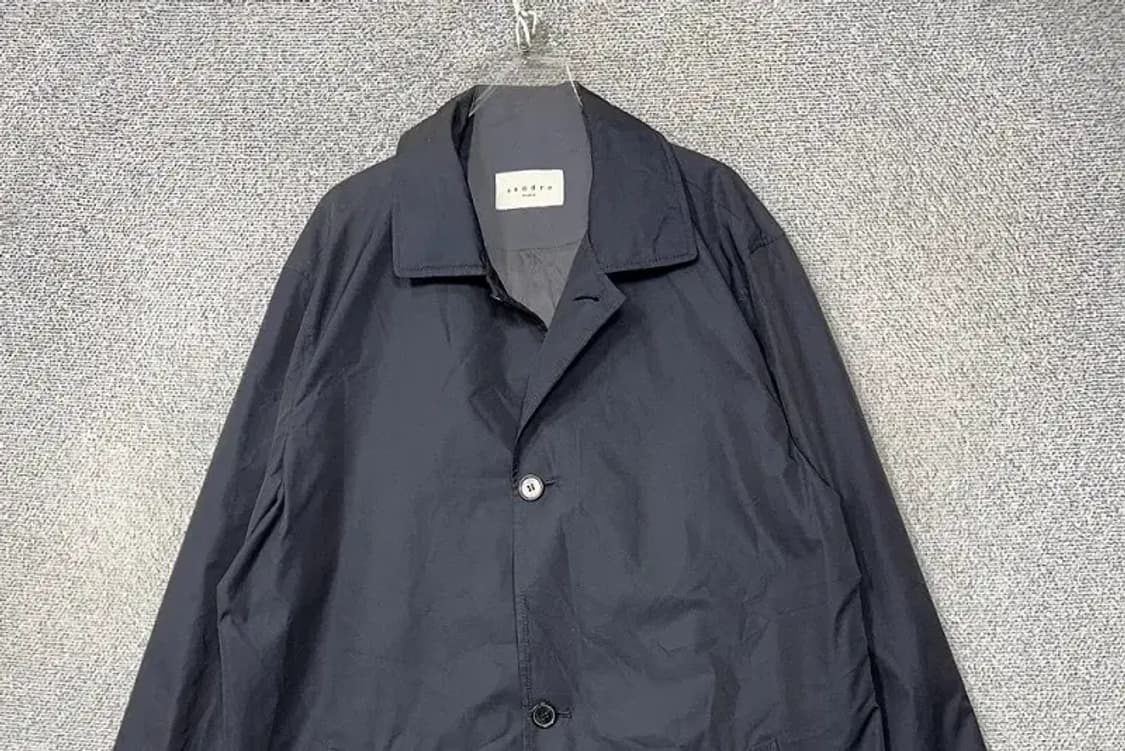 산드로 네이비 버튼 클래식 코트 XL 상품이미지3