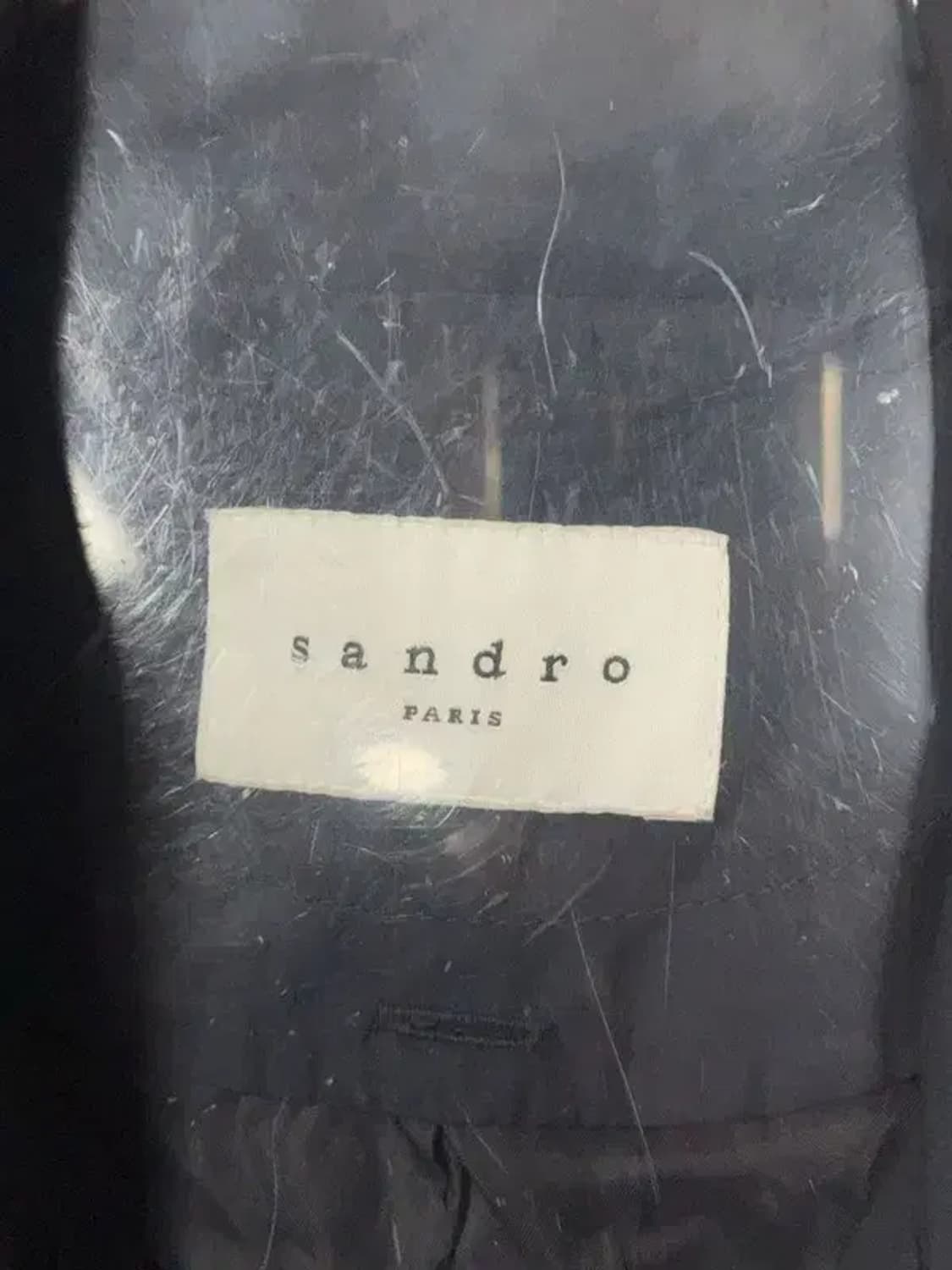 산드로 네이비 버튼 클래식 코트 XL 상품이미지6