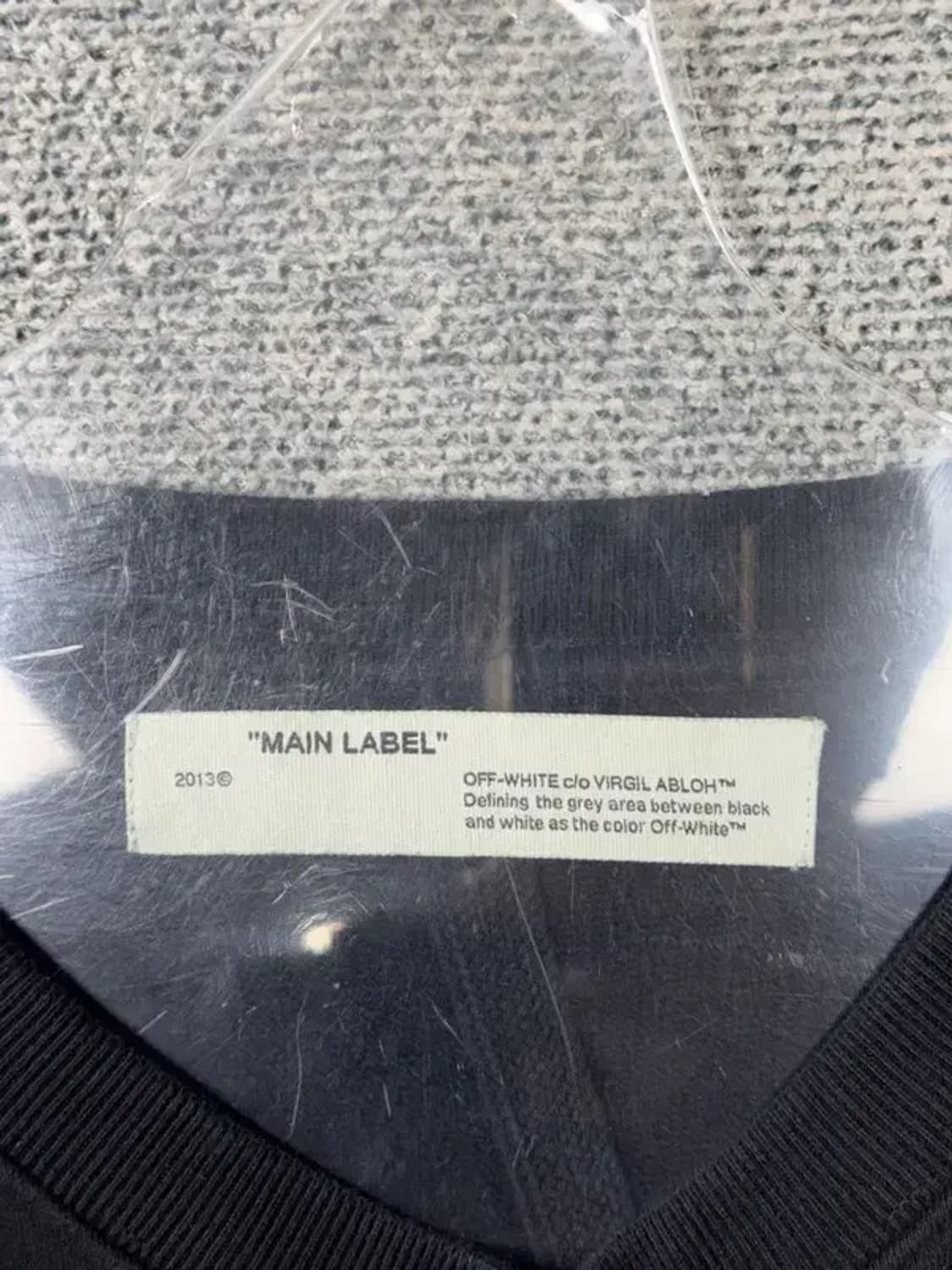 오프화이트 파스칼 페인팅 블랙 맨투맨 XL 상품이미지10