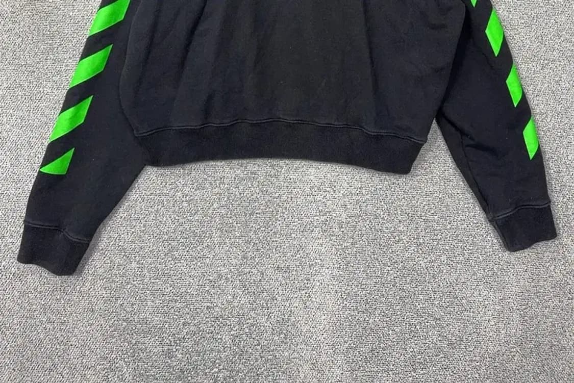 오프화이트 파스칼 페인팅 블랙 맨투맨 XL 상품이미지4