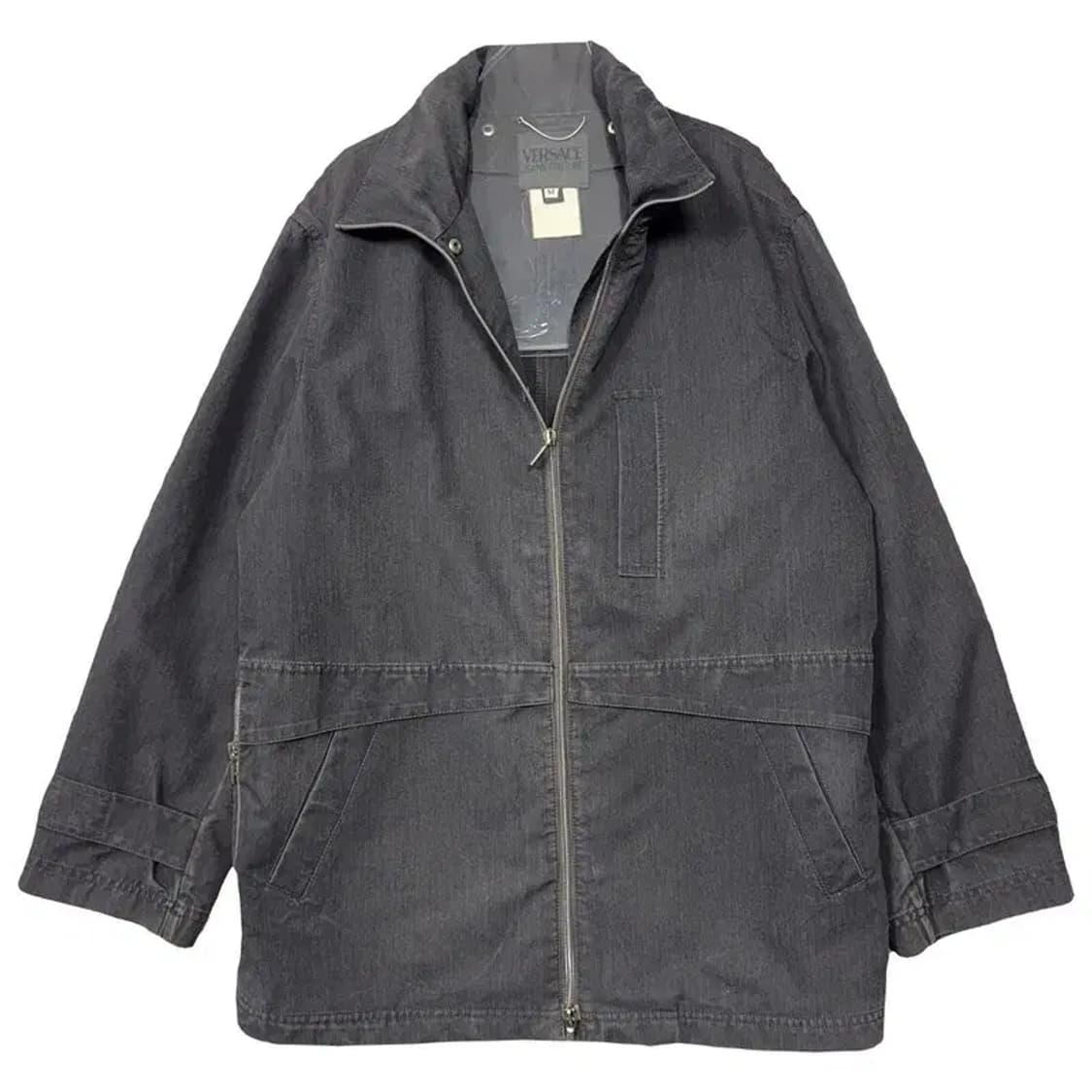 베르사체 진 꾸뛰르 아카이브 흑청 디테일 오버 데님 자켓 M 상품이미지1