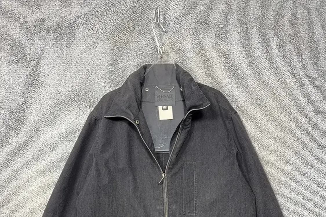 베르사체 진 꾸뛰르 아카이브 흑청 디테일 오버 데님 자켓 M 상품이미지3