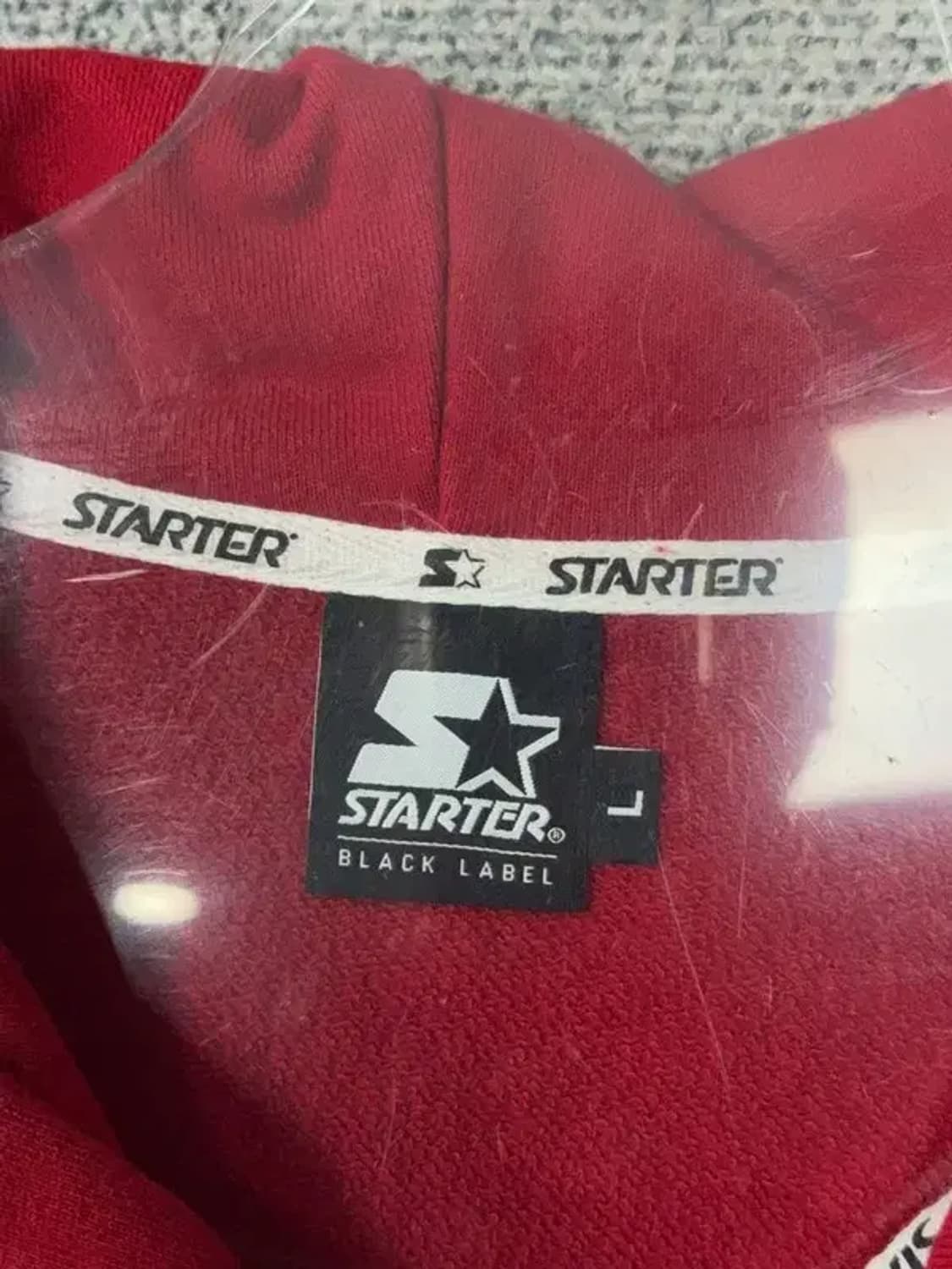 스타터 레드 성조기 백로고 오버핏 후드 집업 L 상품이미지10