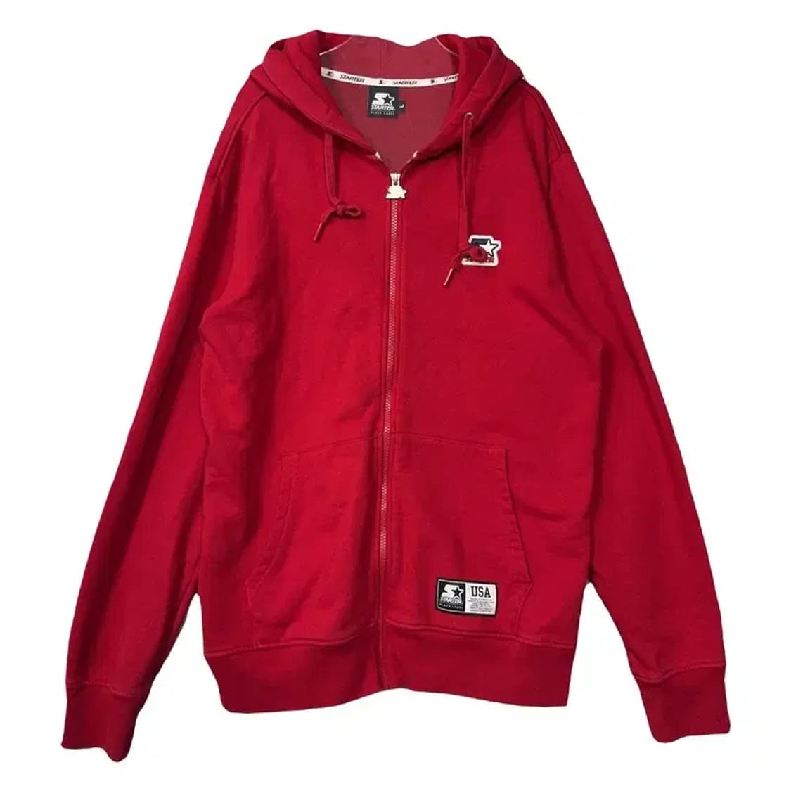 스타터 레드 성조기 백로고 오버핏 후드 집업 L 상품이미지2