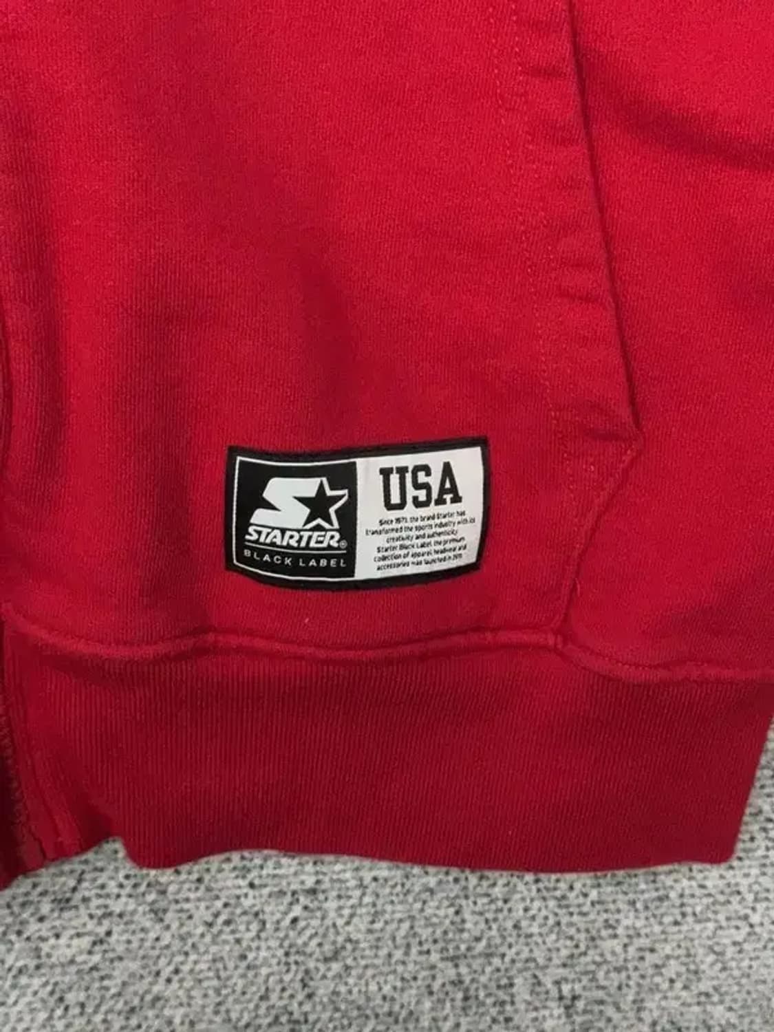 스타터 레드 성조기 백로고 오버핏 후드 집업 L 상품이미지6
