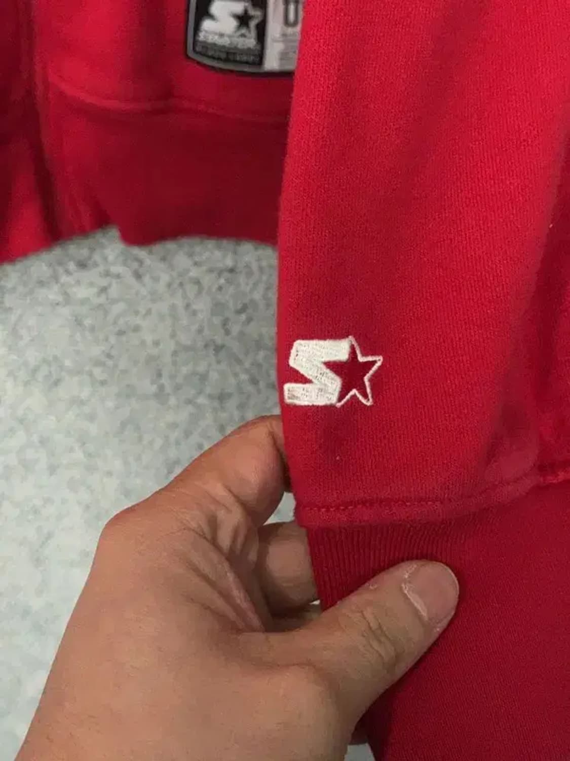 스타터 레드 성조기 백로고 오버핏 후드 집업 L 상품이미지8