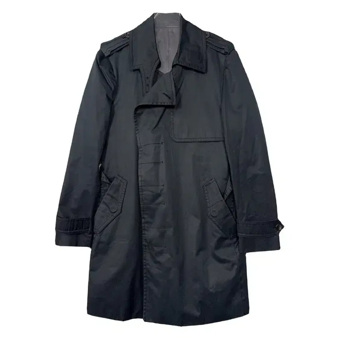 솔리드옴므 블랙 클래식 트렌치 코트 100 상품이미지1