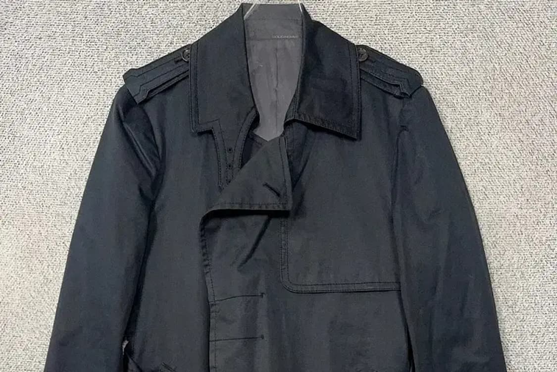 솔리드옴므 블랙 클래식 트렌치 코트 100 상품이미지3