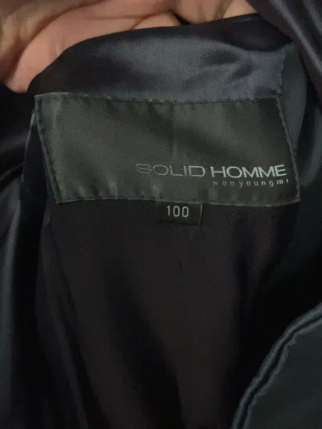 솔리드옴므 블랙 클래식 트렌치 코트 100 상품이미지8