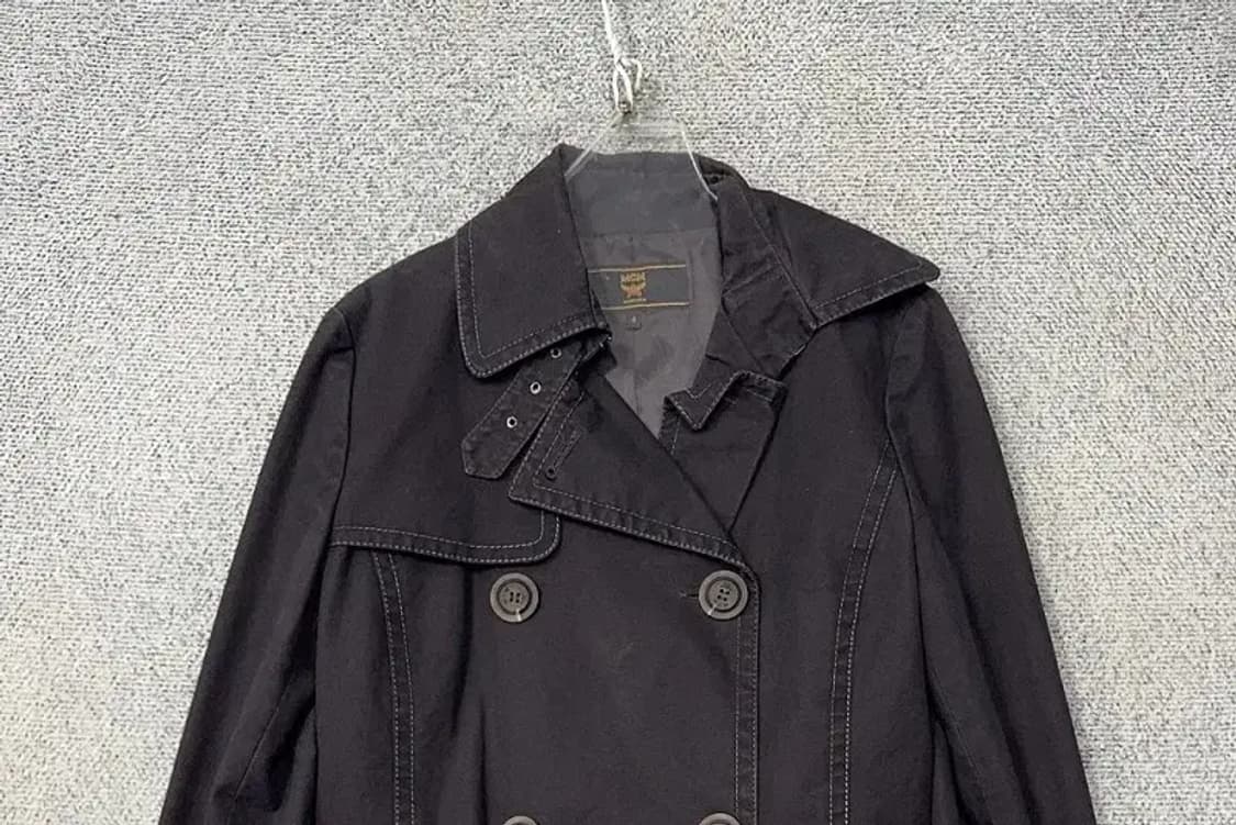 MCM 블랙 버튼 클래식 트렌치 코트 4 상품이미지3