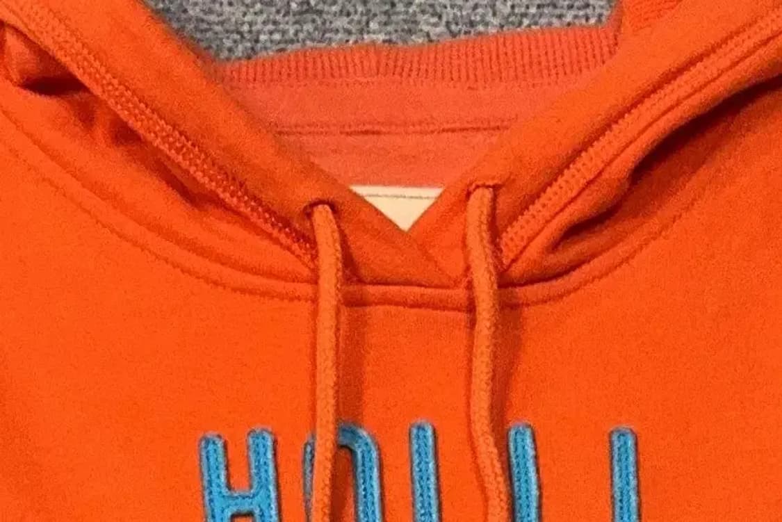 홀리스터 스펠 로고 오렌지 후드티 S 상품이미지5