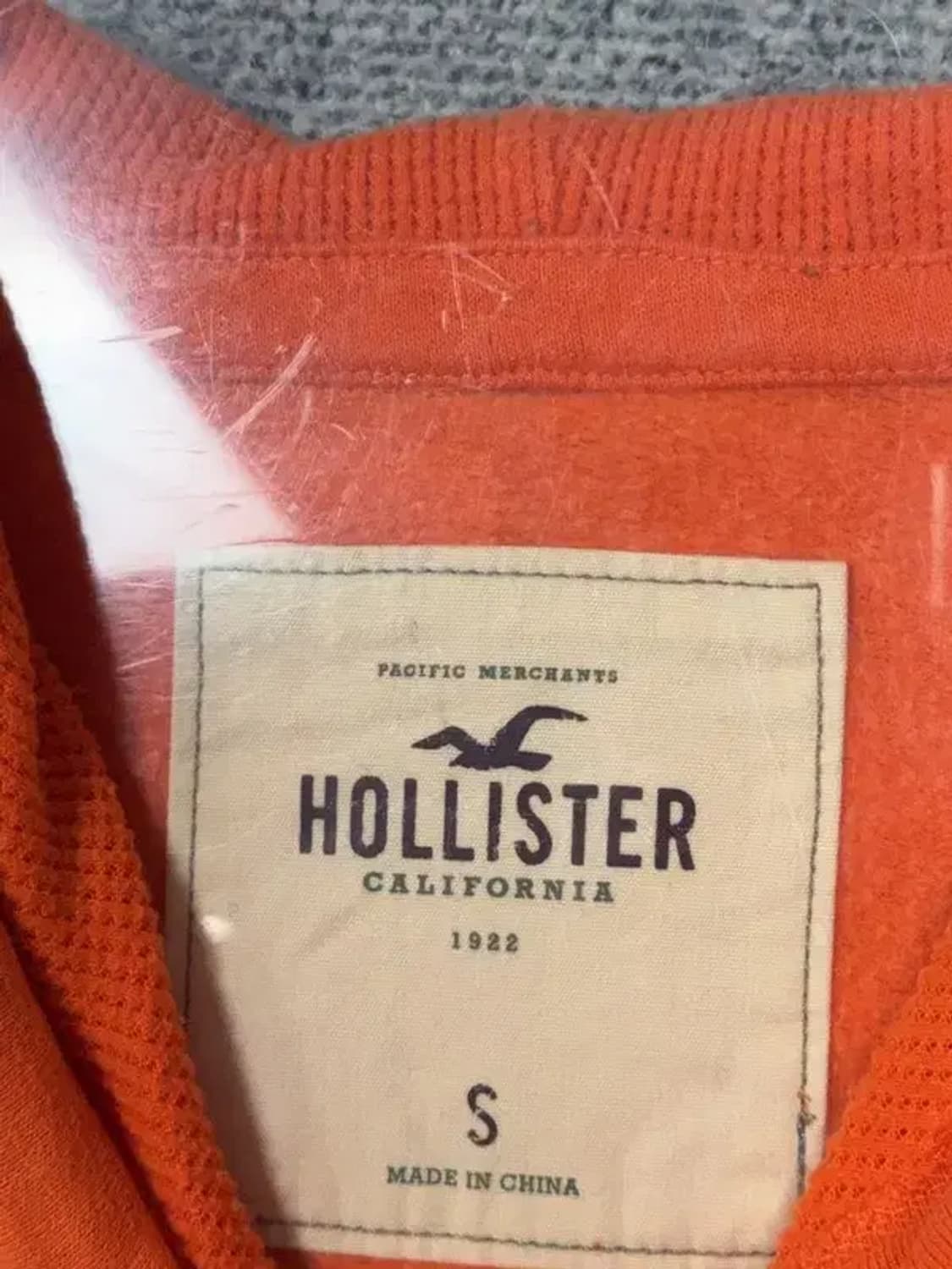 홀리스터 스펠 로고 오렌지 후드티 S 상품이미지8
