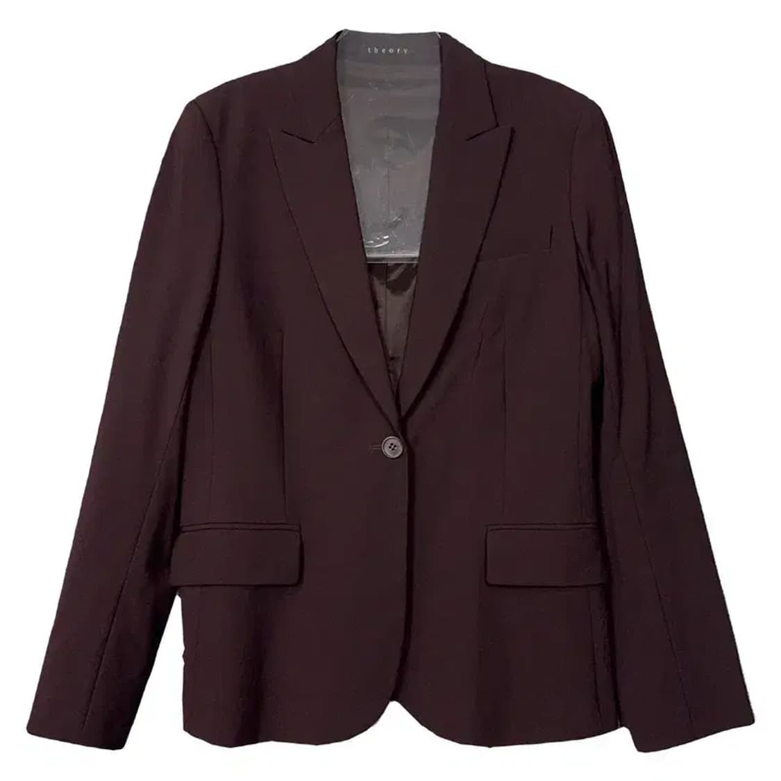 띠어리 여성 클래식 버건디 블레이저 L 상품이미지1