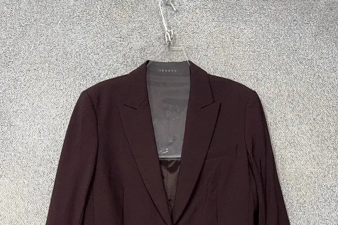 띠어리 여성 클래식 버건디 블레이저 L 상품이미지3